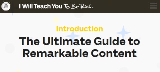 An example of ultimate guide content